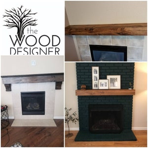 Solid Wood Faux Beam Mantel (Free Shipping)
