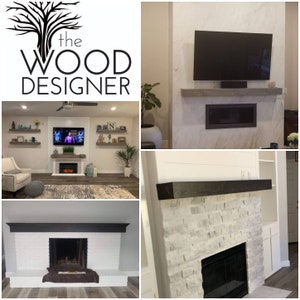 Solid Wood Faux Beam Mantel (Free Shipping)