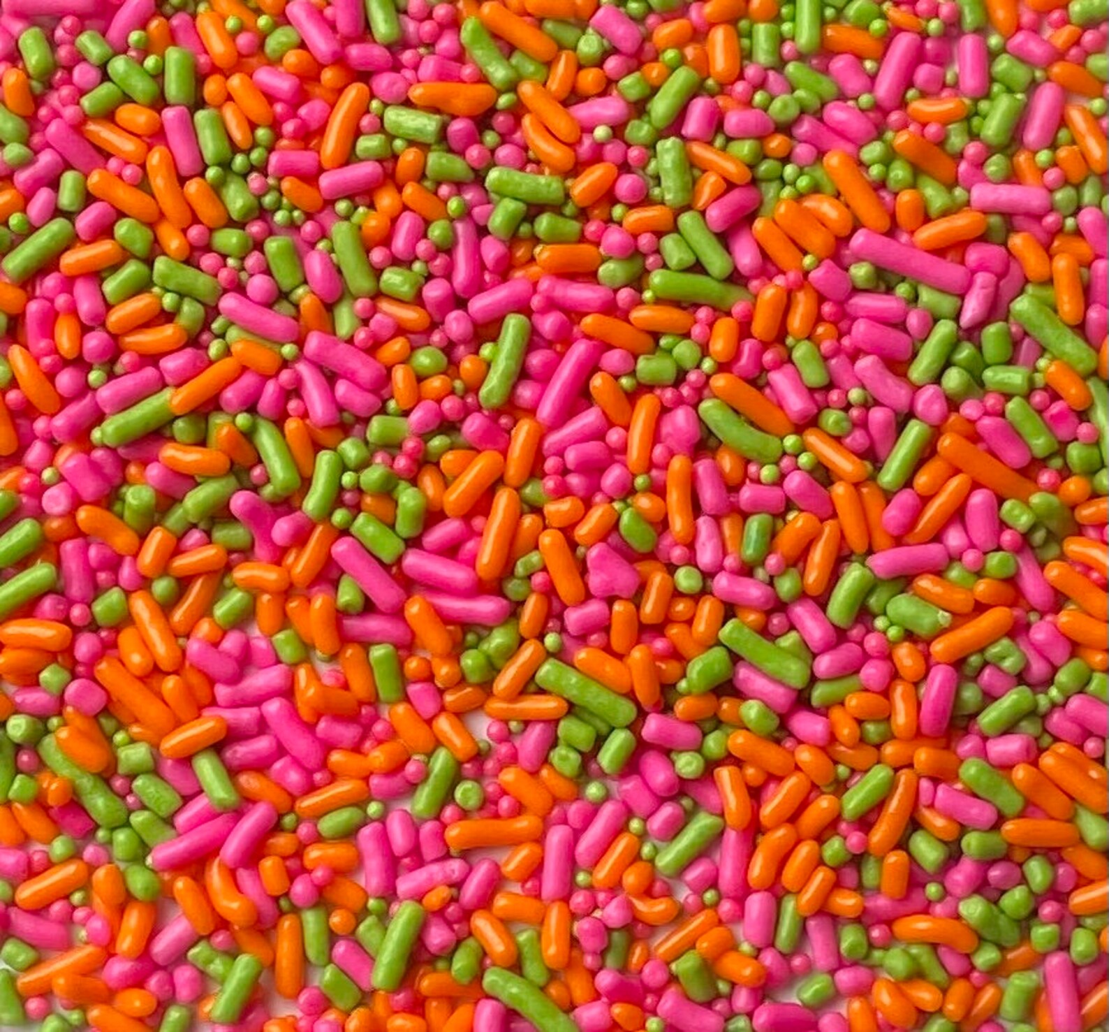 Sprinkle Mix Pink Orange and Green Sprinkles Etsy