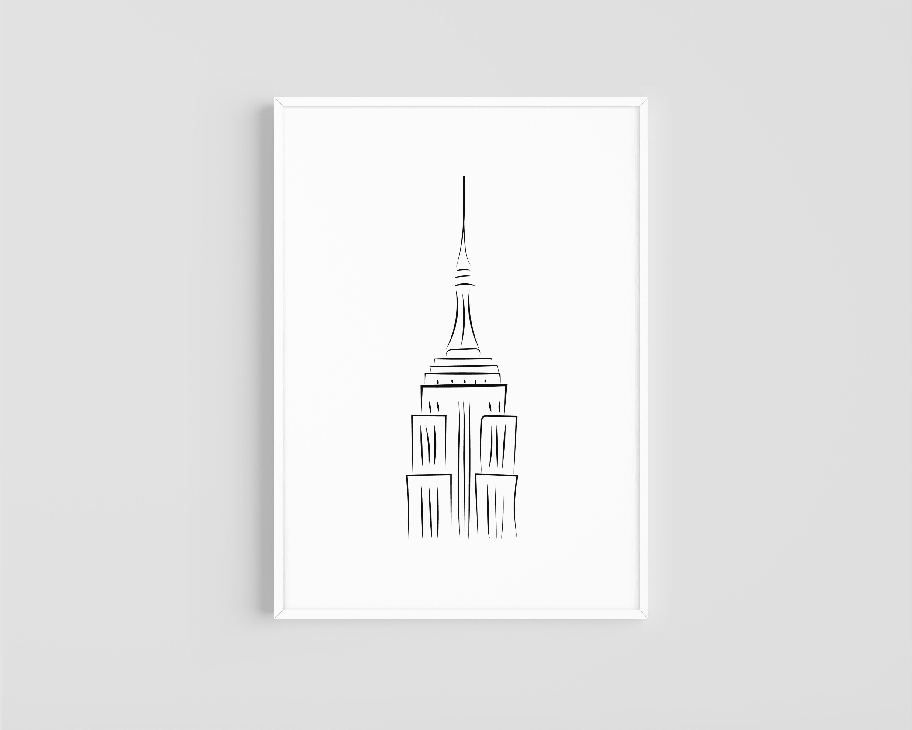 Empire State Building Outline