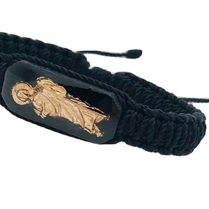 Pulsera Tejida De San Judas Color Roja Black Saint Jude Bracelet