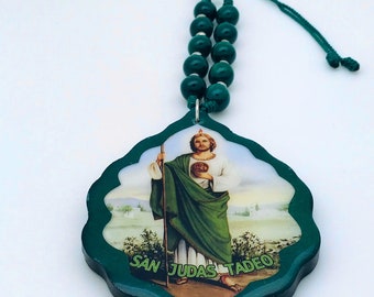 Nube de San Judas con la oración del chófer (Green)