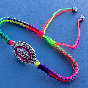 Pulsera de la virgen de Guadalupe Mexican Bracelet