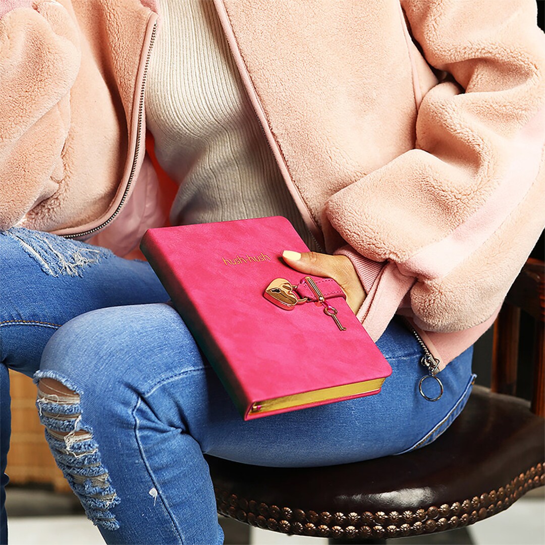 Heart Shaped Lock Journal Lock Diary for Girls With Key Etsy