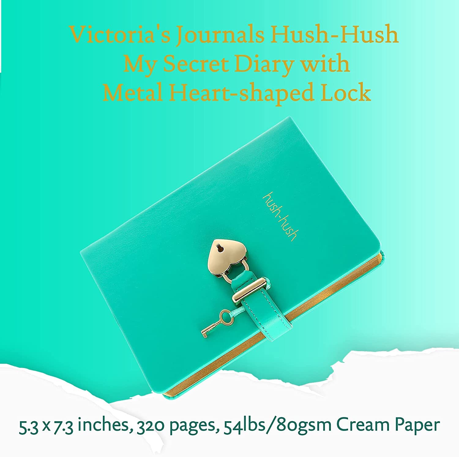 Heart Shaped Lock Journal Lock Diary for Girls With Key Etsy