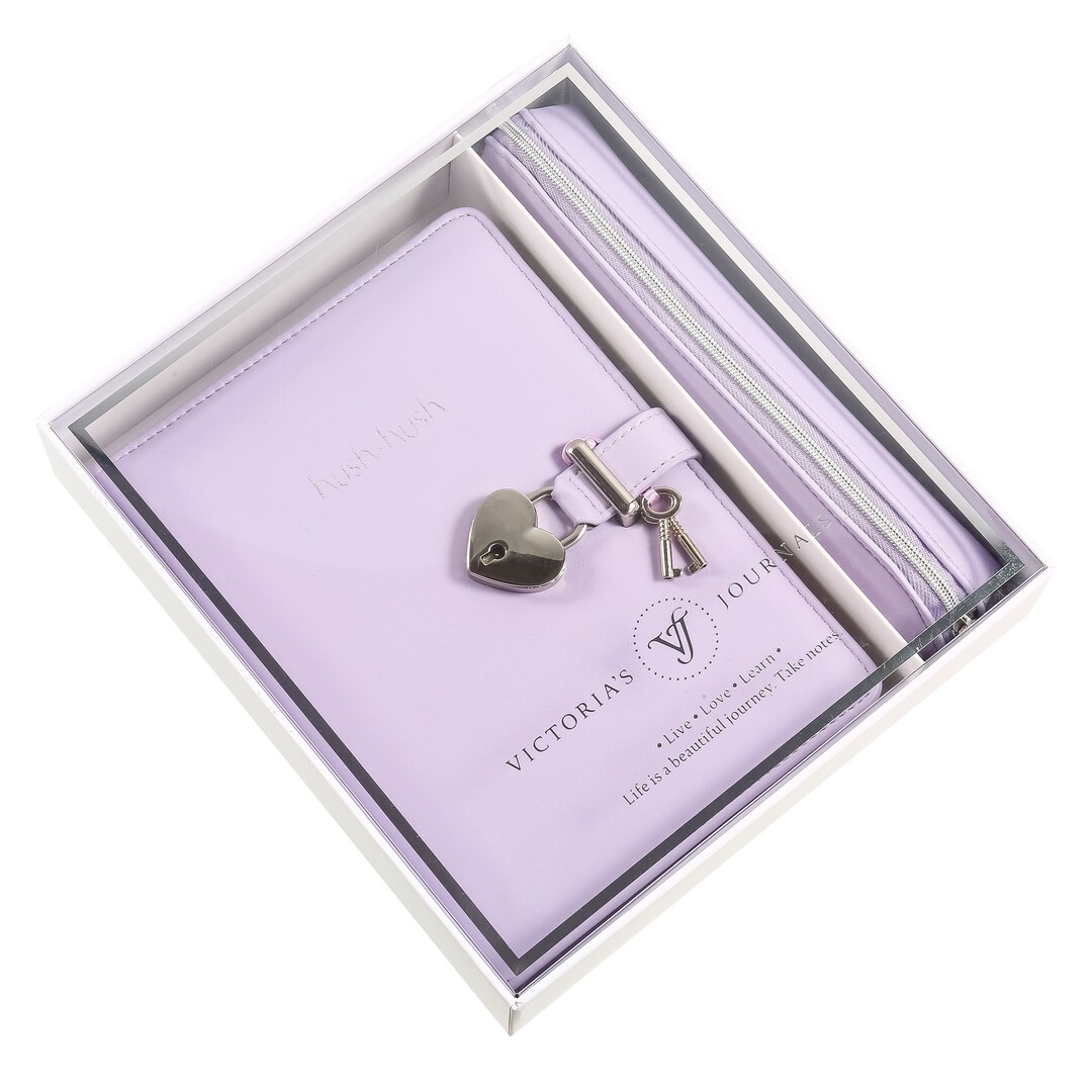 Heart Lock Journal for Girls With