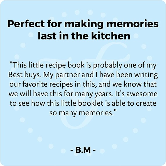 My favorite recipes: Great blank recipe book to write your