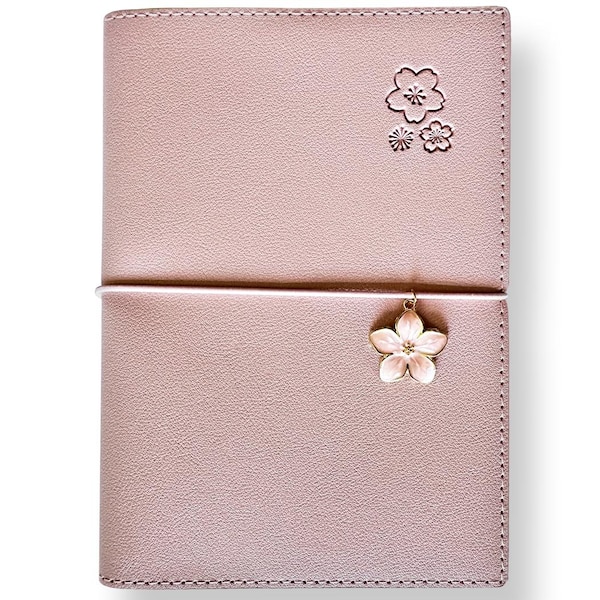 Sakura Soft Vegan Leder Notizbuch (Pink)