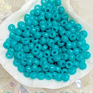 NEW! Special Dyed Bright Turquoise ~ Miyuki 11/0 Glass Round Seed Beads ~ 15 Grams ~ # 2050 ~