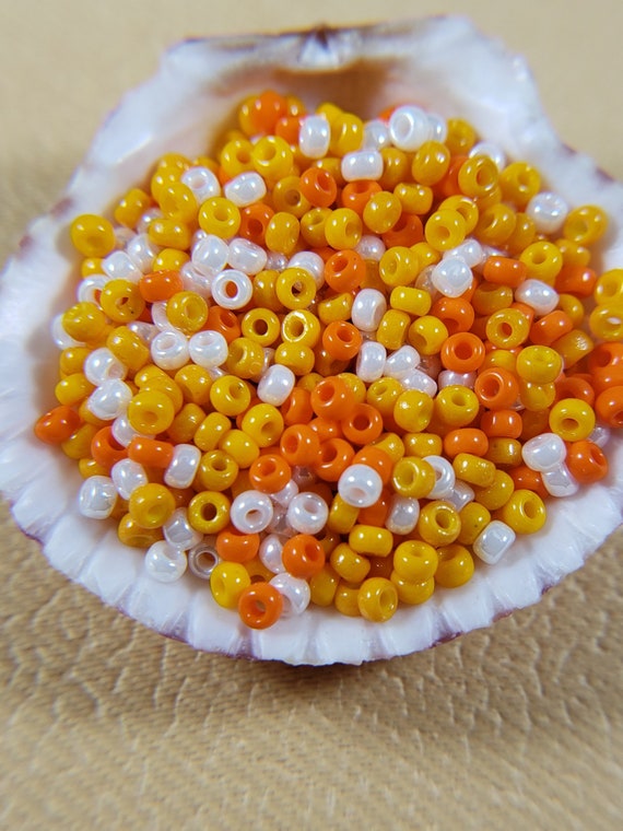 Candy Corn 11/0 Miyuki Seed Bead Mix