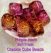 NEW! CRACKLE CUBES ~ 8 Color Options ~ 8x11mm ~ 12 Bead Lots ~ Make Your Work Unique ~ 