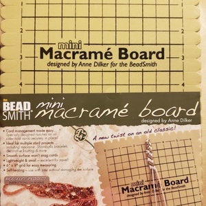 30 Pieces Macrame Board and Pins Knotting Creations Beadsmith Macrame Board