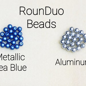 Rounduo Beads ~ Czech Glass Beads ~ 5mm ~ 2-Hole Beads ~ 35 Bead Lots ~ Many Color Options ~