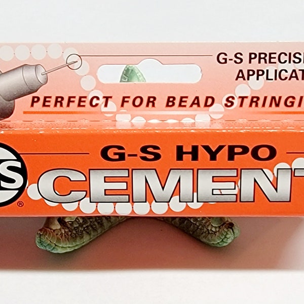 NEW! G-S Hypo Cement ~ Best DIY Jewelry Making Glue ~ With Precision Applicator ~ Single Tube: 1/3 fl. oz. (9ml) ~