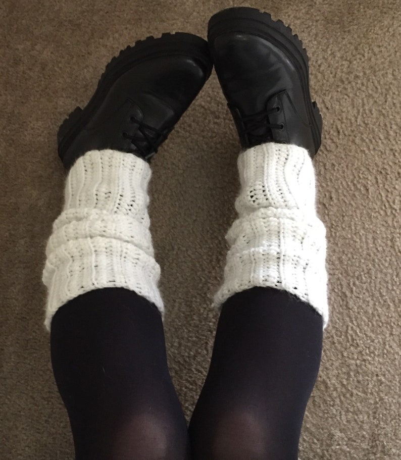 Crochet Pattern Ribbed Leg Warmers / Flexible Sizing / Cute Leg Warmers