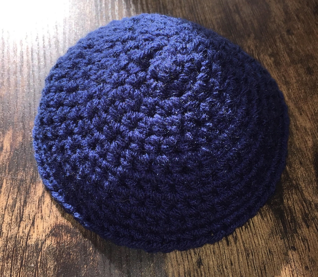 Crochet Pattern Kippah / Yarmulke / US Terminology / Flexible Sizing Etsy