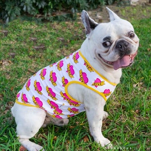 Dog Summer Shirt  Hearts Pattern for Small and Medium Dogs,  Breathable Cotton Sleeveless Top for your Furbaby, Cute Birthday Gifts for pets