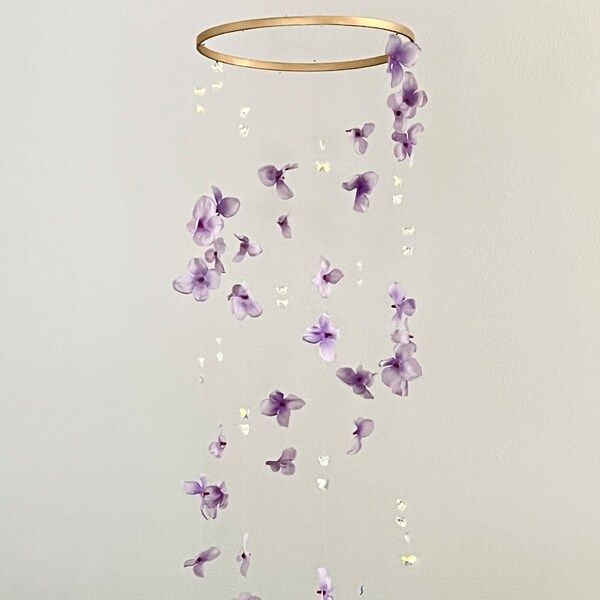 Purple Baby Mobile Etsy