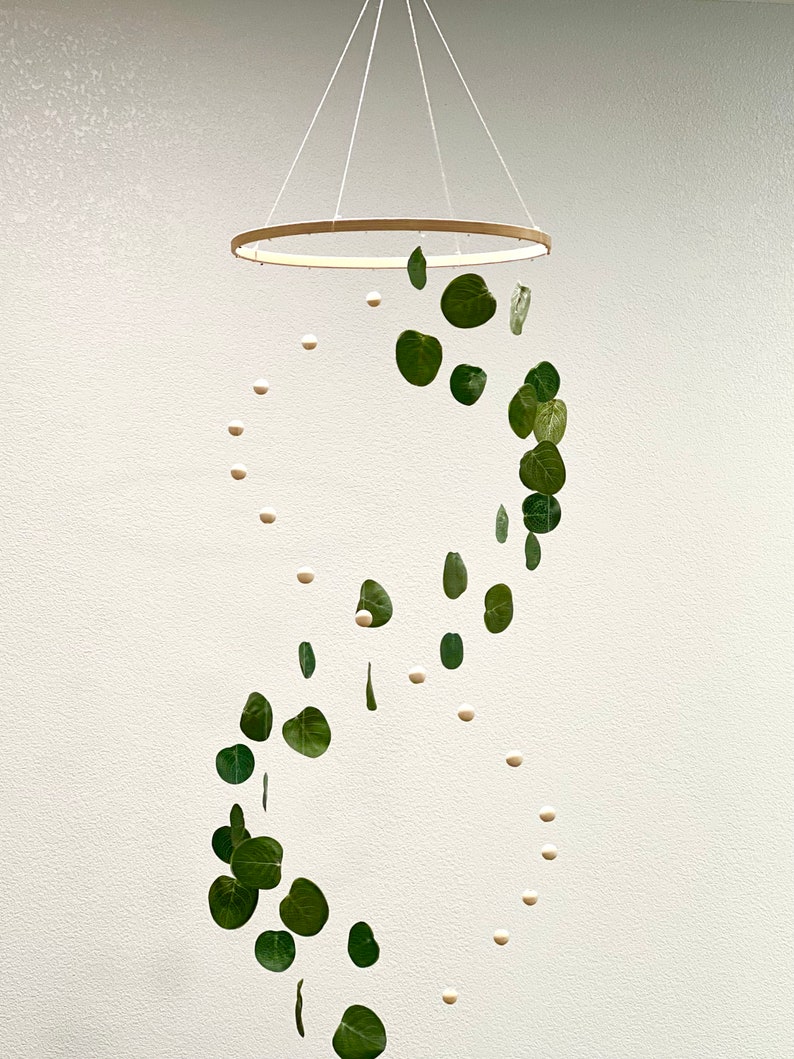 Eucalyptus Mobile Eucalyptus Baby Mobile Greenery Mobile Etsy