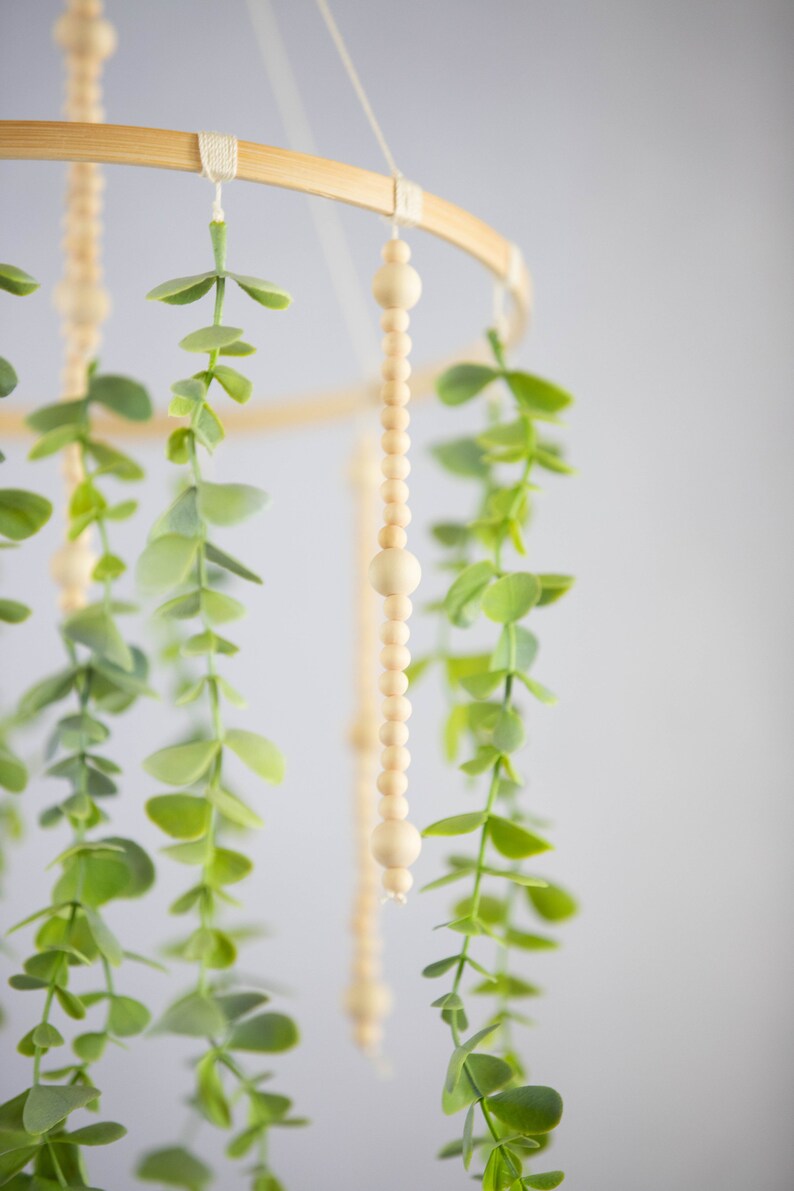 Eucalyptus Mobile Greenery Mobile Leaf Mobile Baby Crib Etsy