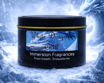 White Dragon's Chill - Video Game Inspired Candle