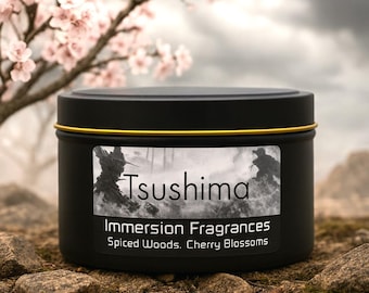 Tsushima - Videospiel inspirierte Kerze