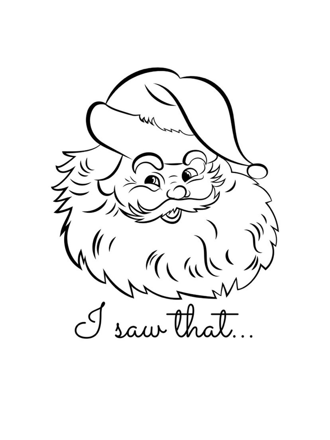Funny Santa PNG With Transparent Background - Etsy