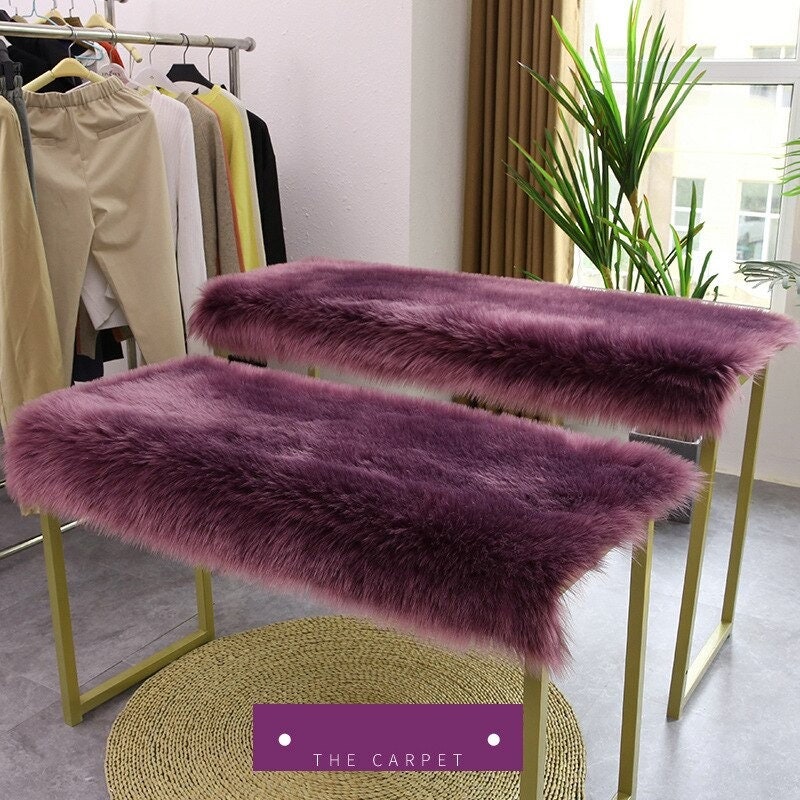 Pelz Teppich Faux Pelz Teppich für Wohnzimmer Schlafzimmer | Etsy