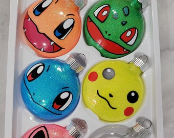 Pokemon-inspired, Nightmare Before Christmase-inspired Cute Monster Plastic Disc Ornaments Holiday Christmas