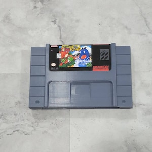 3D Printed Video Game Super Nintendo SNES-inspired Super Mario World 2 Yoshi Island XL Giant Wall Art Cartridge Retro Video Gaming