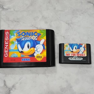 3D printed Sega Genesis-inspired Sonic the Hedgehog XL Giant Wall Art Cartridge Art Decor