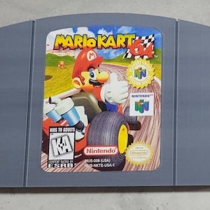 Nintendo 64 N64-inspired Mario Kart XL Giant Game Cartridge Retro Video Game Wall Art Home Decor
