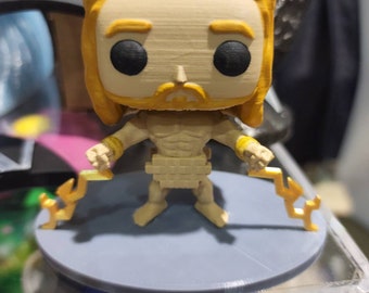 3D Printed Custom Funko Pop Naked Nude Thor-inspired Pixelated Figure Marvel