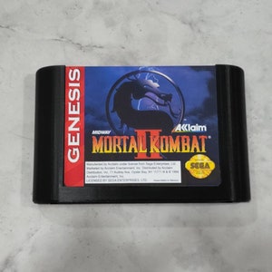 3D printed Sega Genesis-inspired Mortal Kombat 2 XL Giant Wall Art Cartridge Art Decor