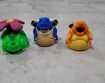 3D Printed Fat Chonk Monster Figure Pokemon-inspired Statue Decoration