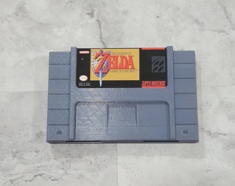 3D Printed Video Game Super Nintendo SNES-inspired Legend of Zelda Link to the Past XL Giant Wall Art Cartridge Retro Video Gaming