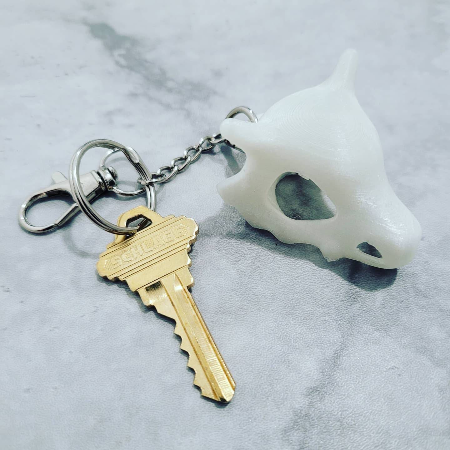 Cute Monster Bone Skull Keychain 3D Printed Glow in the Dark Etsy UK