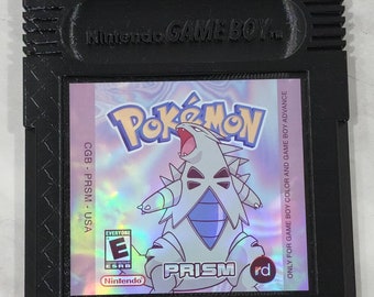 3D Printed Gameboy-inspired Pokemon Prism Custom Label Giant XL Cartridge Wall Art Display Retro Gaming