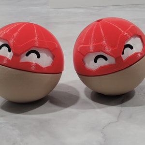 3D Printed Ball Monster Pokemon-inspired HisuianVoltorb-inspired New Variant Version Cute image 1