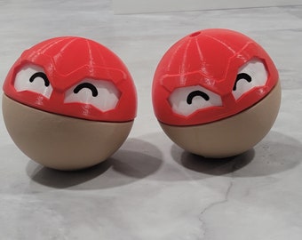 3D Printed Ball Monster Pokemon-inspired HisuianVoltorb-inspired New Variant Version Cute