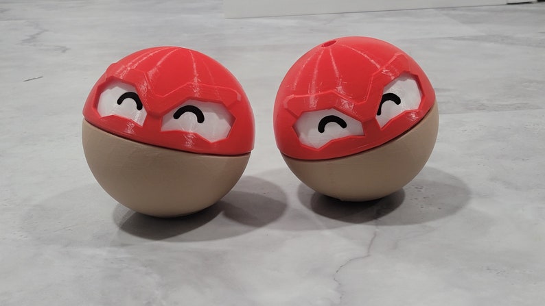 3D Printed Ball Monster Pokemon-inspired HisuianVoltorb-inspired New Variant Version Cute image 1