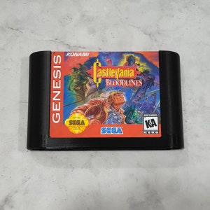 Castlevania: Bloodlines Sega Genesis Complete CIB Box Manual