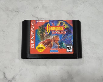 3D printed Sega Genesis-inspired Castlevania Bloodlines XL Giant Wall Art Cartridge Art Decor