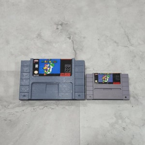 3D Printed Video Game Super Nintendo SNES-inspired Super Mario World XL Giant Wall Art Cartridge Retro Video Gaming