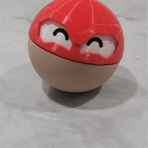 3D Printed Ball Monster Pokemon-inspired HisuianVoltorb-inspired New Variant Version Cute image 2