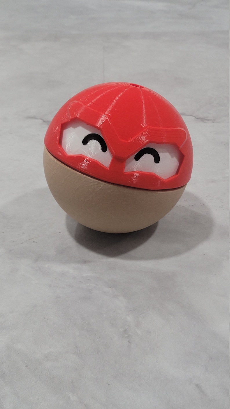 3D Printed Ball Monster Pokemon-inspired HisuianVoltorb-inspired New Variant Version Cute image 2