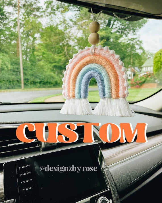 Rainbow car charm discount