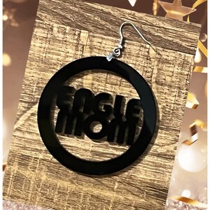 NCCU Eagle Mom Hoop Earrings, NCCU Earrings, NCCU mom, nccu accessories, nccu jewelry, nccu gift, nccu party, nccu celebration