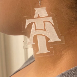 NC A&T Earrings, graduation gifts, college gifts, student gifts, college earrings, school earrings, ncat jewelry, ncat gift, ncat swag