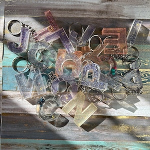 ACB Initials Keychain | Glitter & Charm